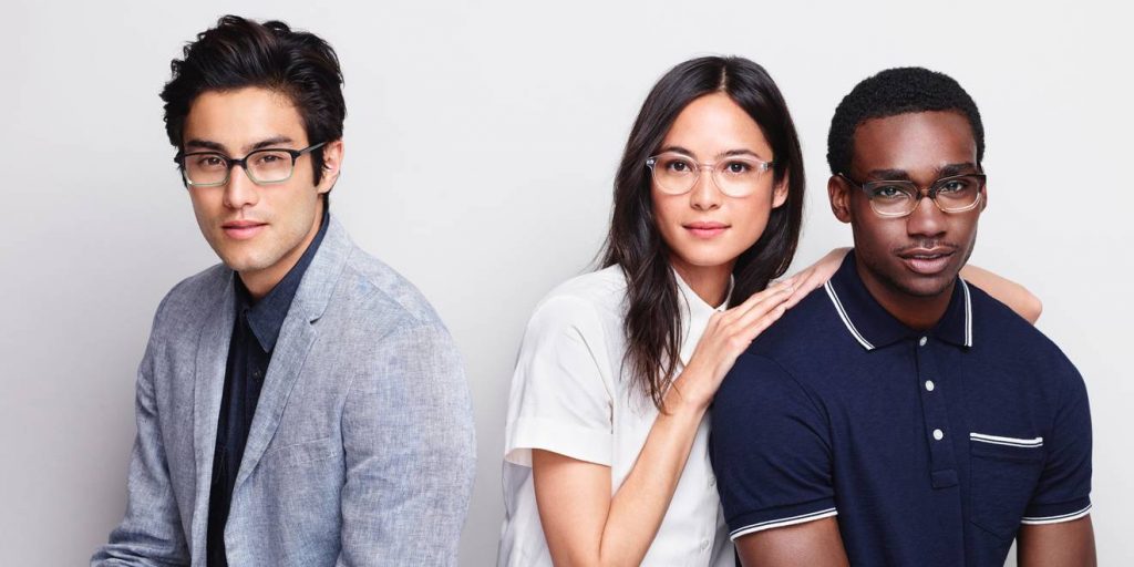 Warby Parker's Low Bridge Fit collection Ad